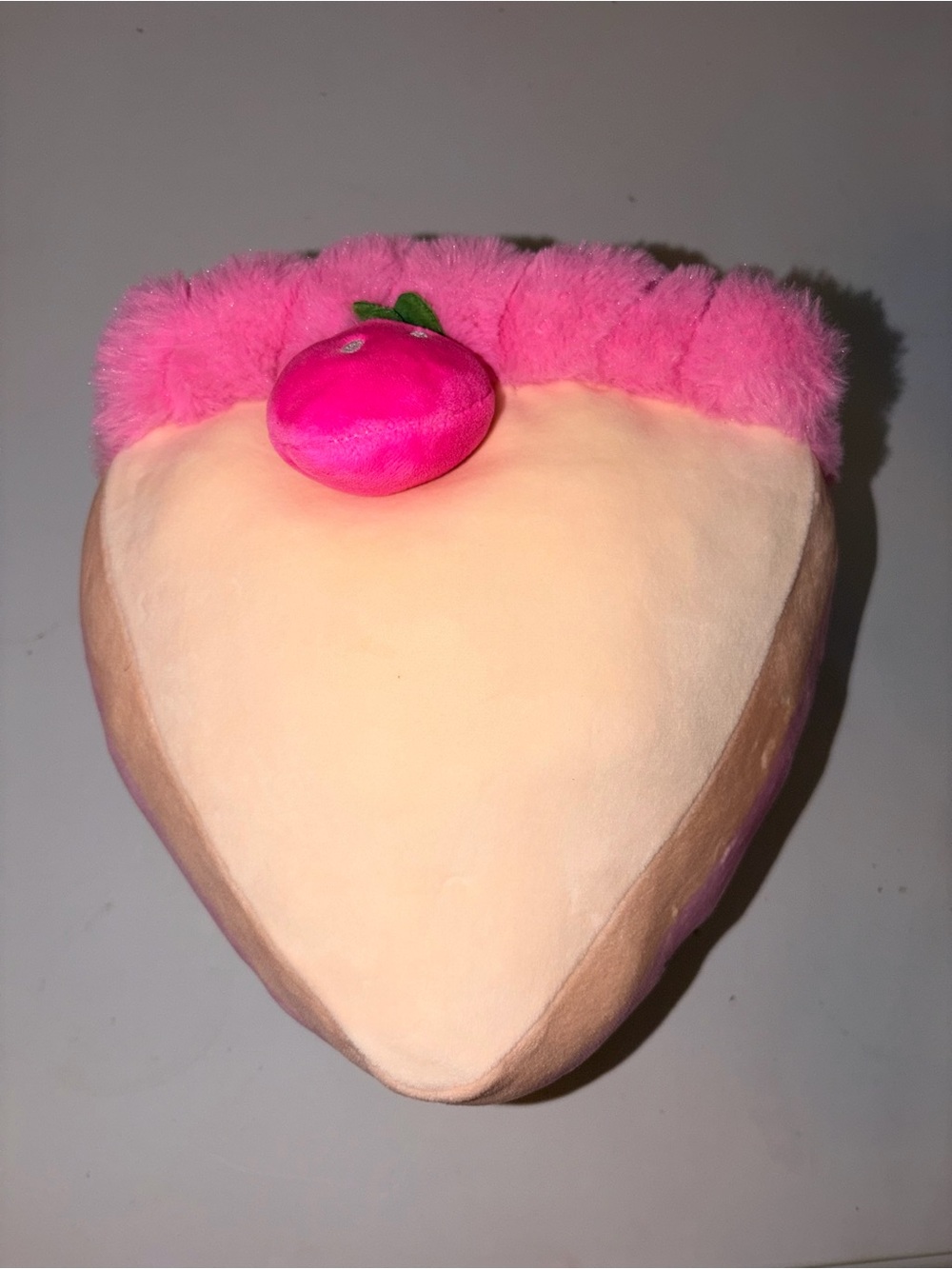Plush Pink Strawberry Slice Headband